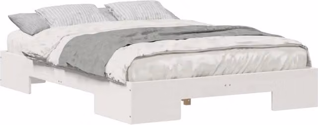 Letto matrimoniale | Letto per adulti | Struttura del letto Bianco 120 x 200 cm