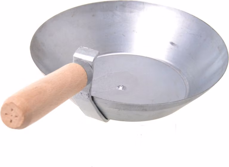 Aqbau® Padella da muratore, in acciaio zincato, diametro 175 mm