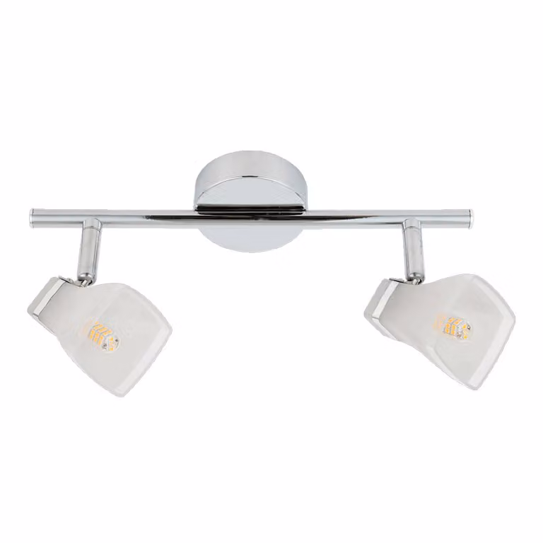 Plafoniera QUADO 2xG9/4W cromo/bianco L: 300, L: 80, H: 135, attacco G9, dimmerabile
