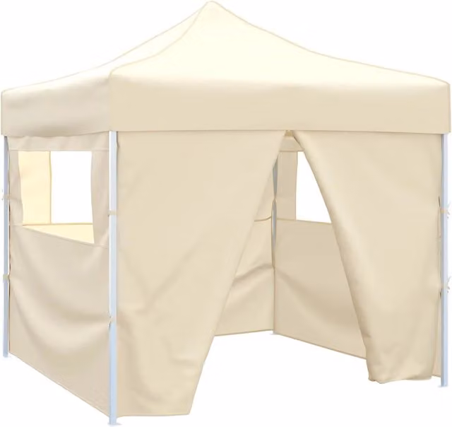 Tenda da festa DESIGN IN color beige in tessuto Oxford e PVC L/P/H: 291 x 291 x 315 cm