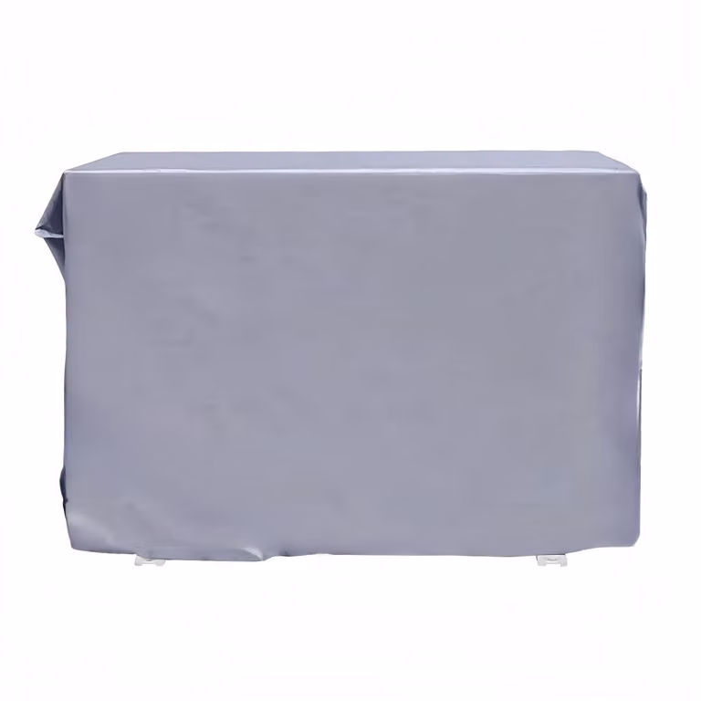 Copertura per condizionatore esterno, colore grigio, dimensioni 96x40x70 cm. Impermeabile, protegge dai raggi solari, dalla polvere e dalla neve