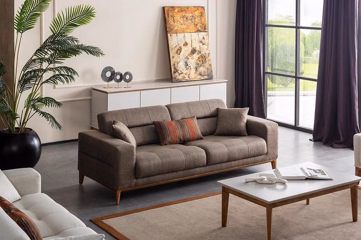 Luxus Wohnzimmer Sofa Dreisitzer Couch Modern Design Polstersofas