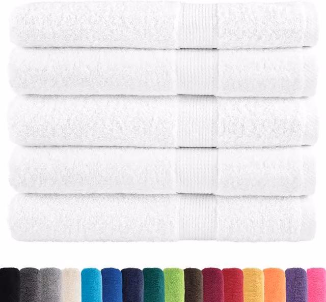 Asciugamani per sauna Premium SOLUND 50 pz | Teli per bagno Bianco 80x200 cm 600 g/m2