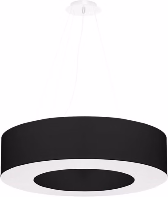 Lampadario SATURNO 70 nero