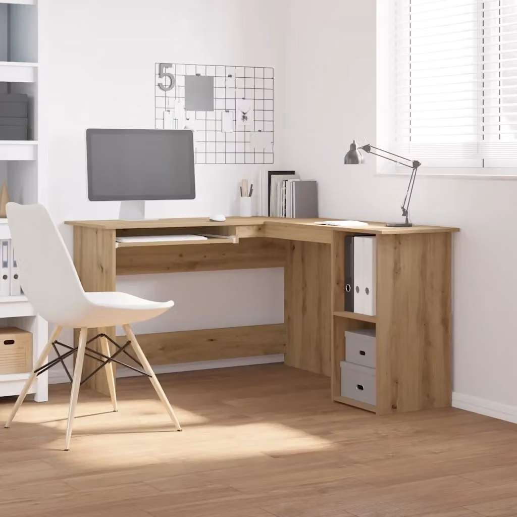 Scrivania Angolare Moderna DESIGN IN in Legno Marrone, L/P/H: 120 x 120 x 75 cm – 2
