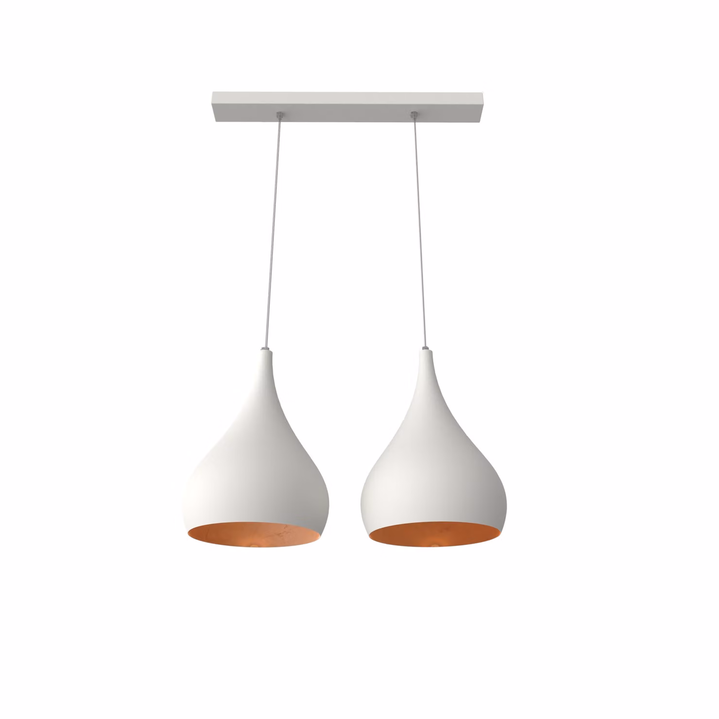 Lampada A Sospensione Calice Lineare X2 Foglie