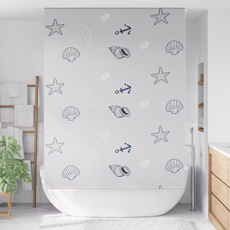 vidaXL Tenda a Rullo Doccia 160x240 cm Larghezza Tessuto 156 cm