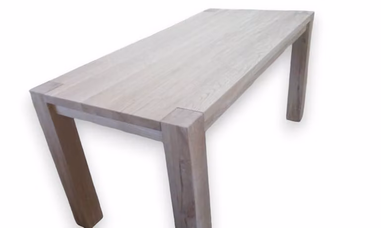 Tavolo completamente in legno massiccio di quercia 180x100cm, tavolo da pranzo, tavolo in quercia, tavolo in legno massiccio fatto a mano, tavolo solo in legno