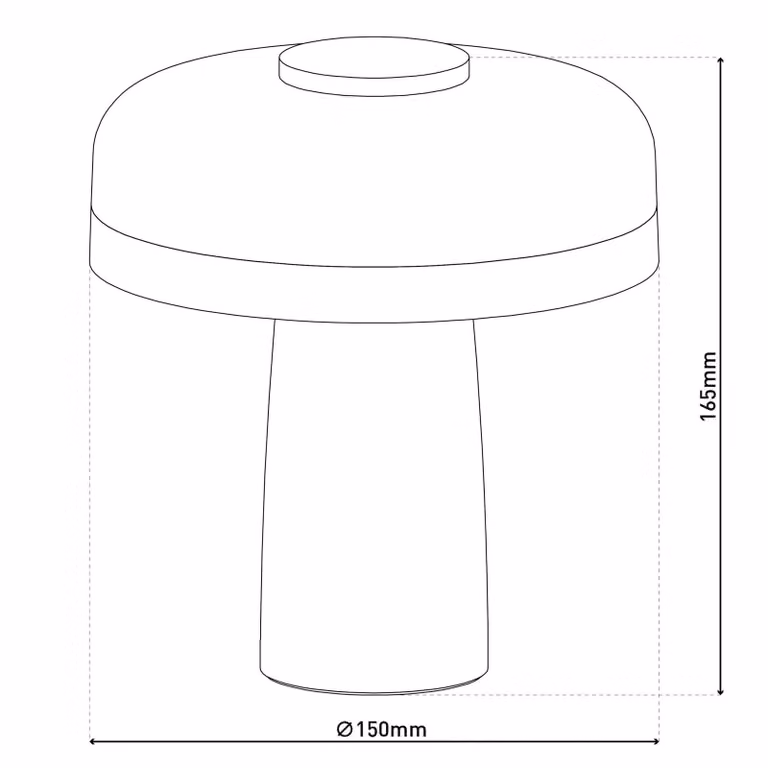 Näve Lampada da tavolo a LED Pilu, dimmerabile, Verde, Soggiorno / Sala da pranzo, Metallo, Moderno, Lampada da tavolo LED