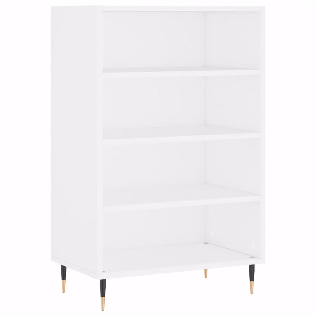 Credenza Bianca 57x35x90 cm in Legno Multistrato