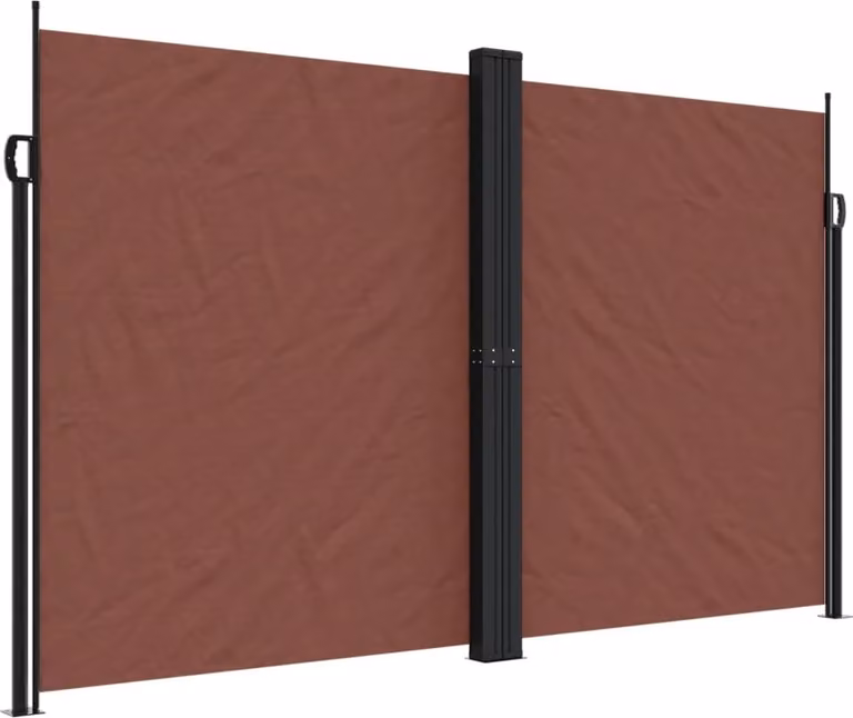 Tenda da Sole Laterale Retrattile Marrone 200x1200 cm