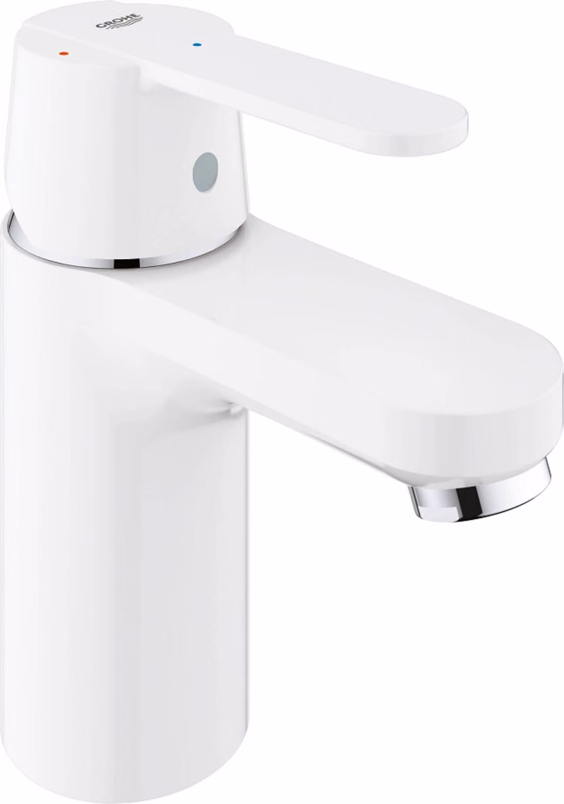 Miscelatore monocomando per lavabo Grohe Get, 1/2 "S-size moon bianco