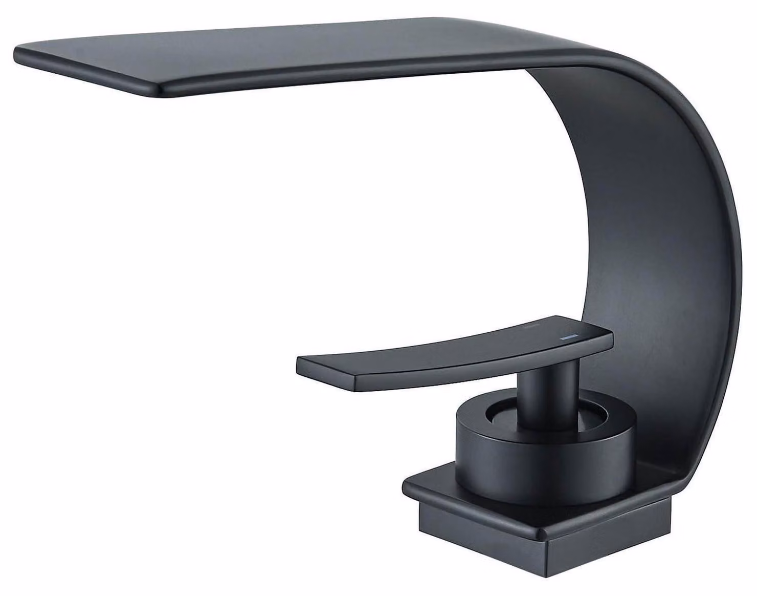 Rubinetto da bagno in acciaio inossidabile, miscelatore monocomando, colore nero, a risparmio idrico