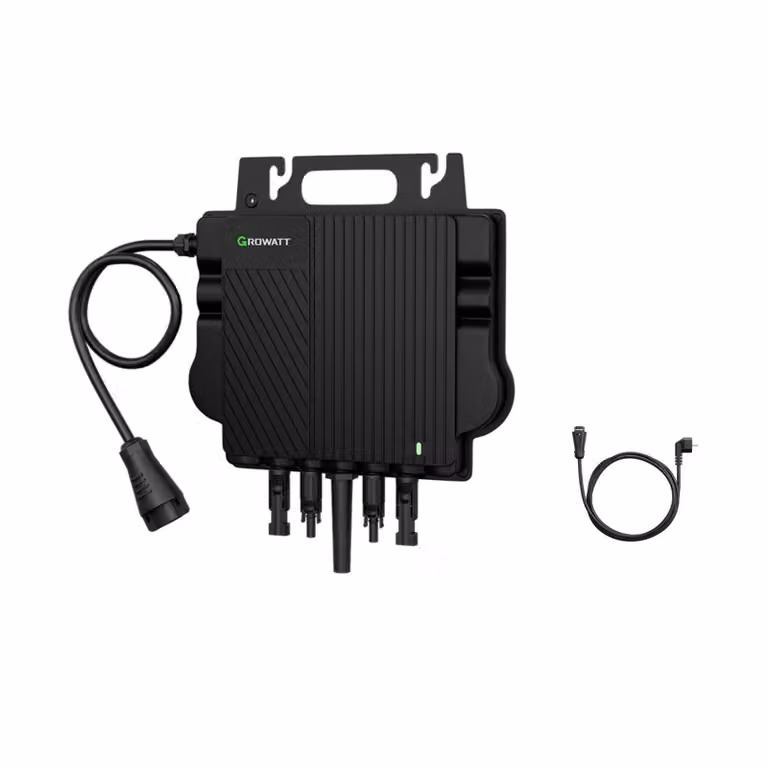 Powerness® Growatt NEO-800M-X 800W micro inverter WiFi integrato con cavo da 5 m per centrale elettrica da balcone