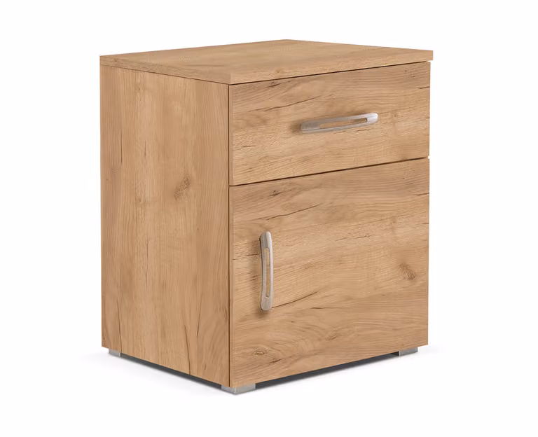 Comodino SALAH - rovere craft dorato