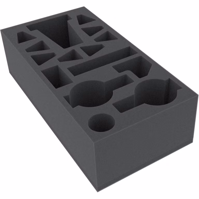 Inserto in schiuma 285 x 142,5 x 80 mm per scatole di giochi da tavolo