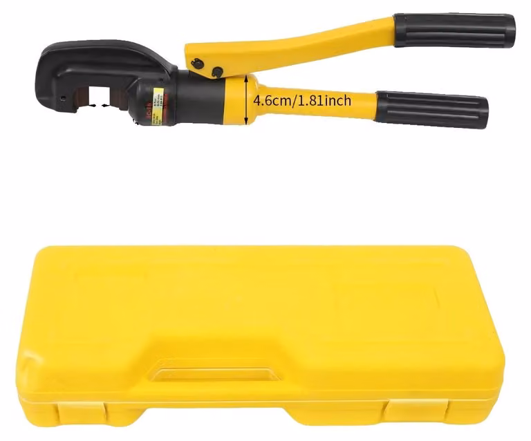 Macchina da taglio per acciaio, potenza di taglio di 8 tonnellate, design compatto e portatile, colore giallo