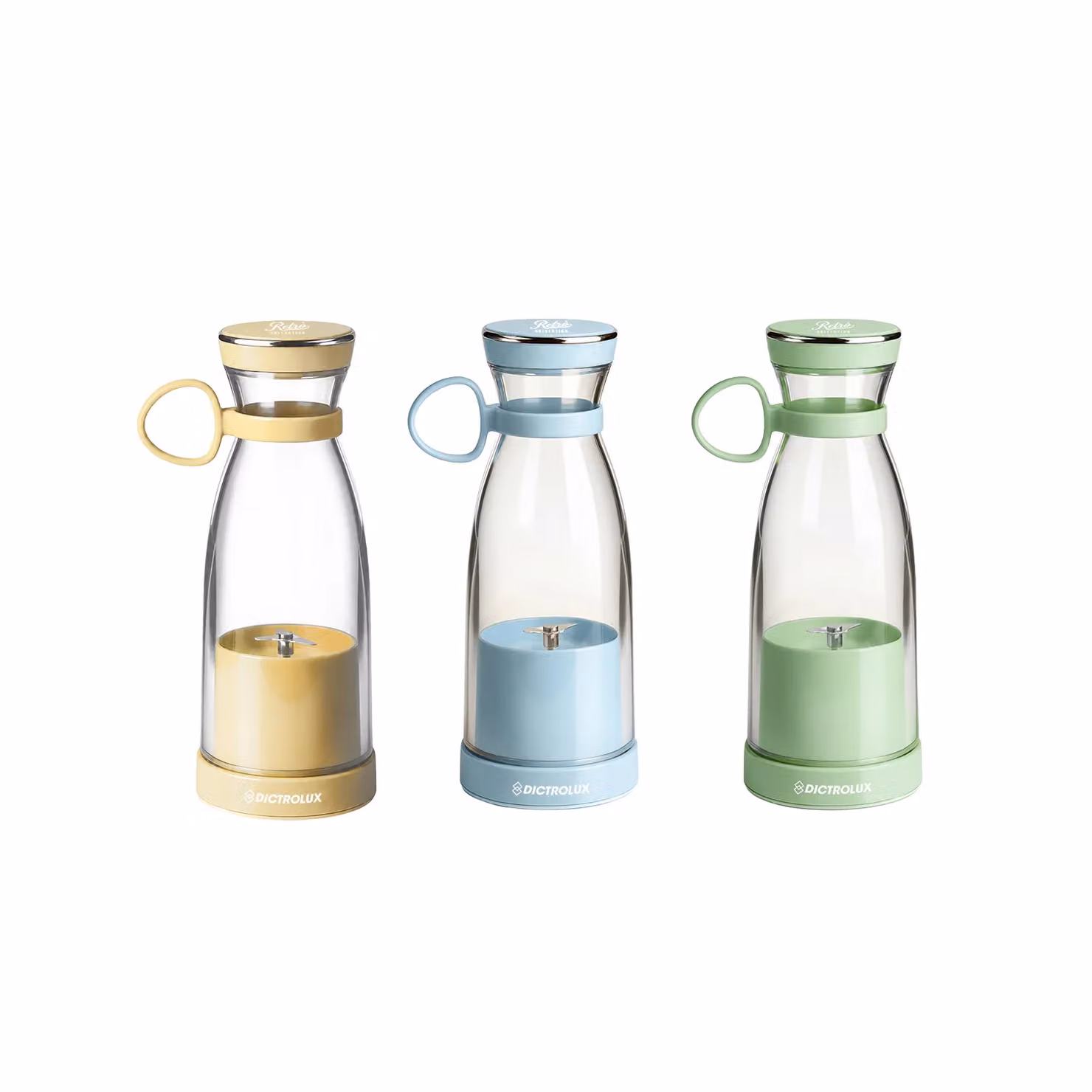 Frullatore Portatile USB DICTROLUX Retrò Collection Multicolore 70 Watt
