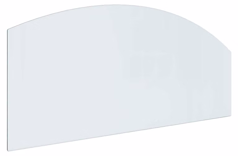 Piastra in vetro per camino Trasparente 120 x 50 cm Vetro