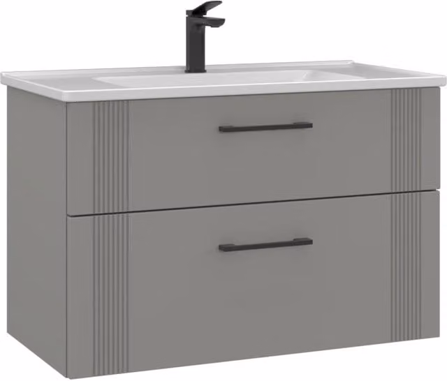 Mobile lavabo "Bari 85 v2" - 85 x 45 x 55 cm - Cashmere opaco