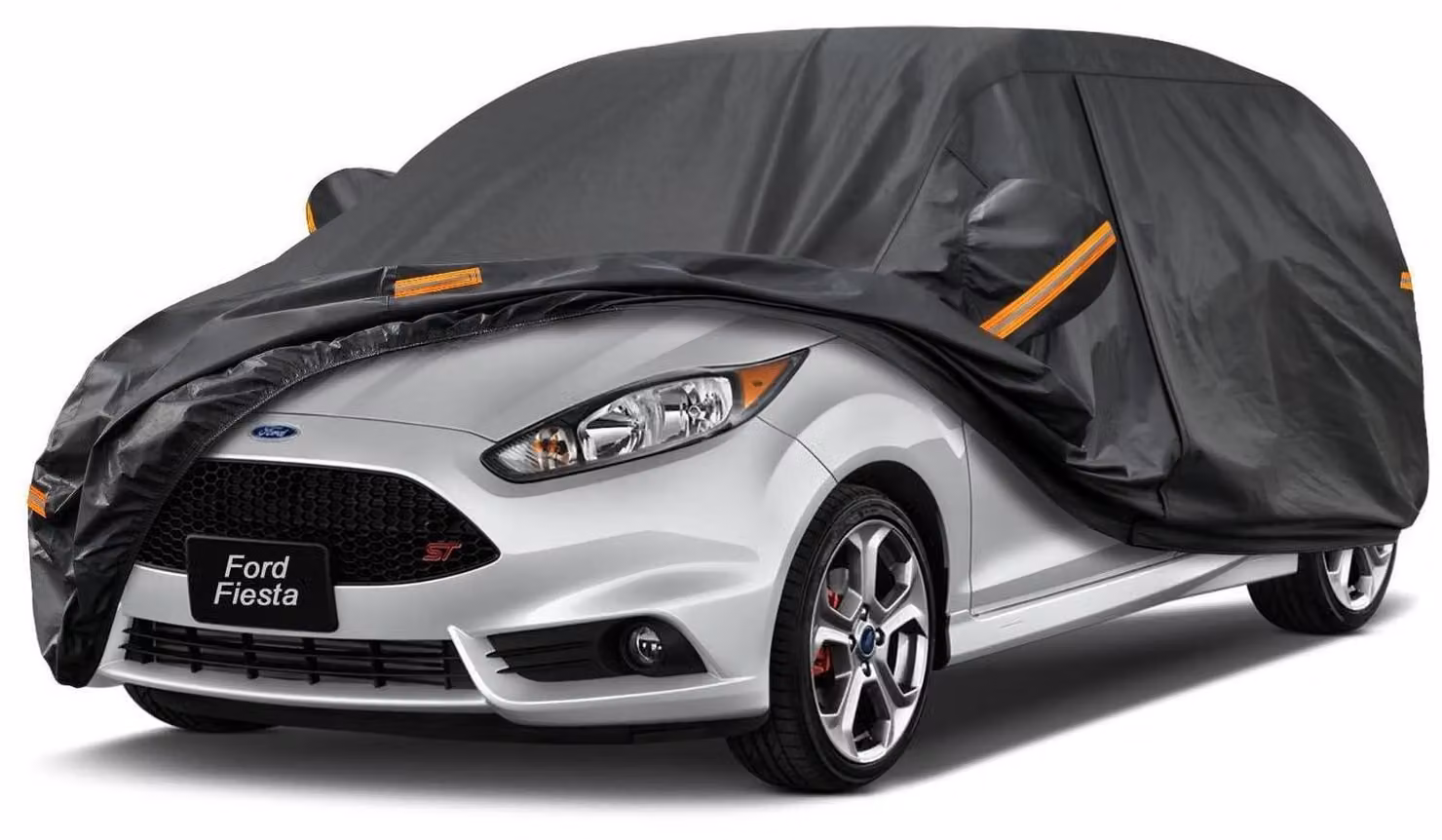 Copertura impermeabile e traspirante per auto, compatibile con Ford Fiesta (dal 1989 al 2025), colore nero