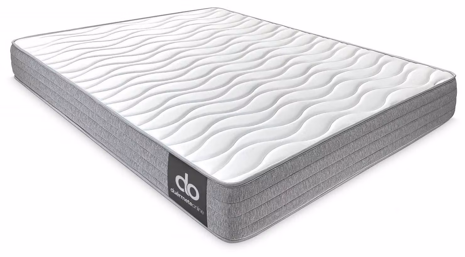 Materasso viscoelastico, dimensioni 140x190 cm, altezza 21 cm, con lato per l'inverno e lato per l'estate