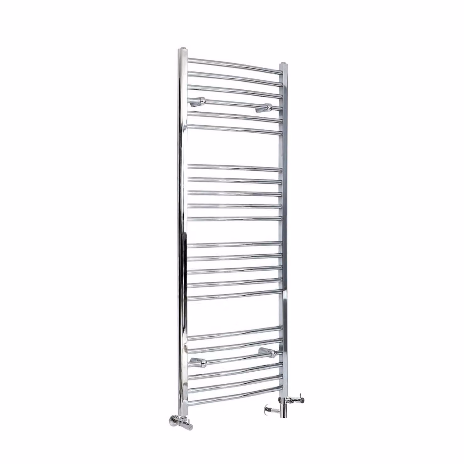 Scaldasalviette Misto Curvo - Termoarredo Bagno Cromato - 1600 x 600mm - 490W - Kent
