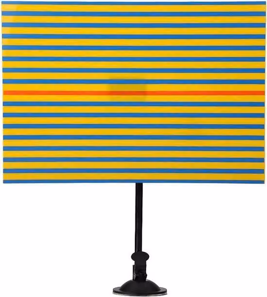 Pannello riflettente giallo e blu per auto