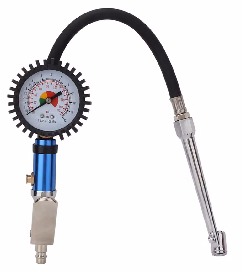 Manometro per la pressione dei pneumatici - fino a 170 PSI - adatto per auto, biciclette e motociclette - misurazioni precise - ideale anche per camion - facile da usare...