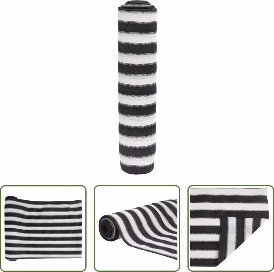 Il paravento Living Store antracite e bianco 1,5x10 m HDPE 195 g/m²