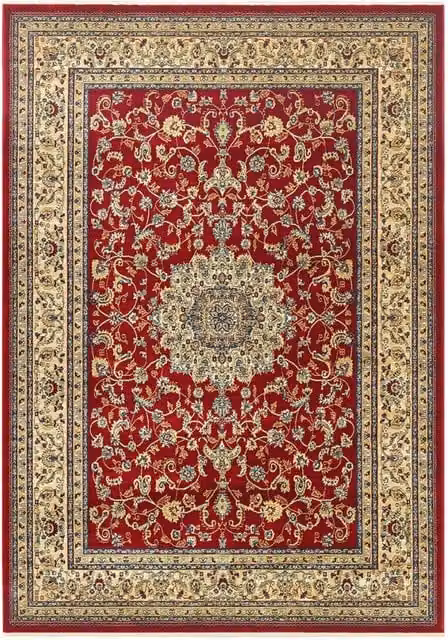 Tappeto Pierre Tappeti KAZAKH 2154 stile orientale persiano rosso e beige L: 140 cm, P: 200 cm
