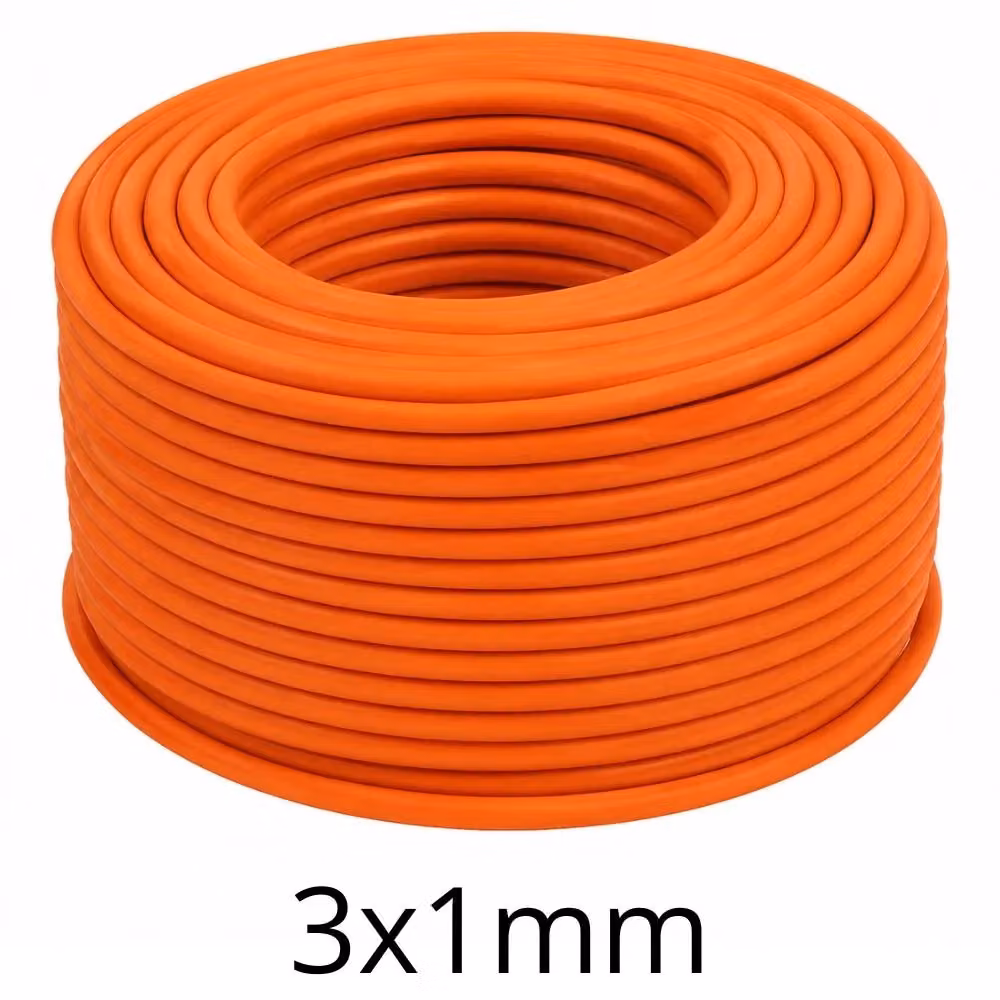 Cavo multipolare flessibile antifiamma Dimel Italia arancio gommato lunghezza 100 m – 2