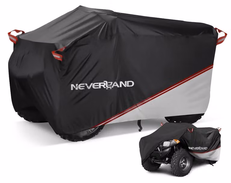 Telo protettivo impermeabile per quad, adatto per uso interno ed esterno, dimensioni XL: 210x120x115 cm. Disponibile nei colori nero, argento e rosso