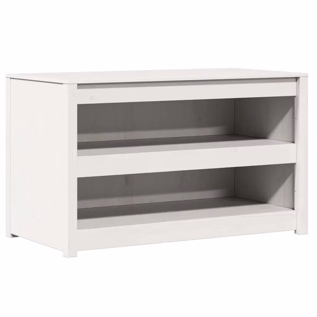 Mobile da cucina moderno vidaXL in pino massello bianco L 106 x P 55 x H 64 cm – 2