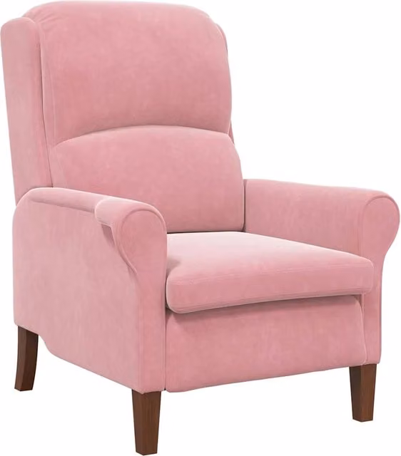 Poltrona | Sedia Relax Rosa Velluto