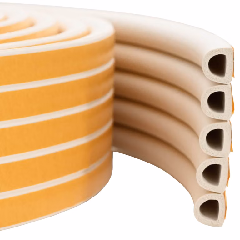 Nastro adesivo in schiuma EPDM per finestre vidaXL, Bianco, 9 x 8 mm, 25 m