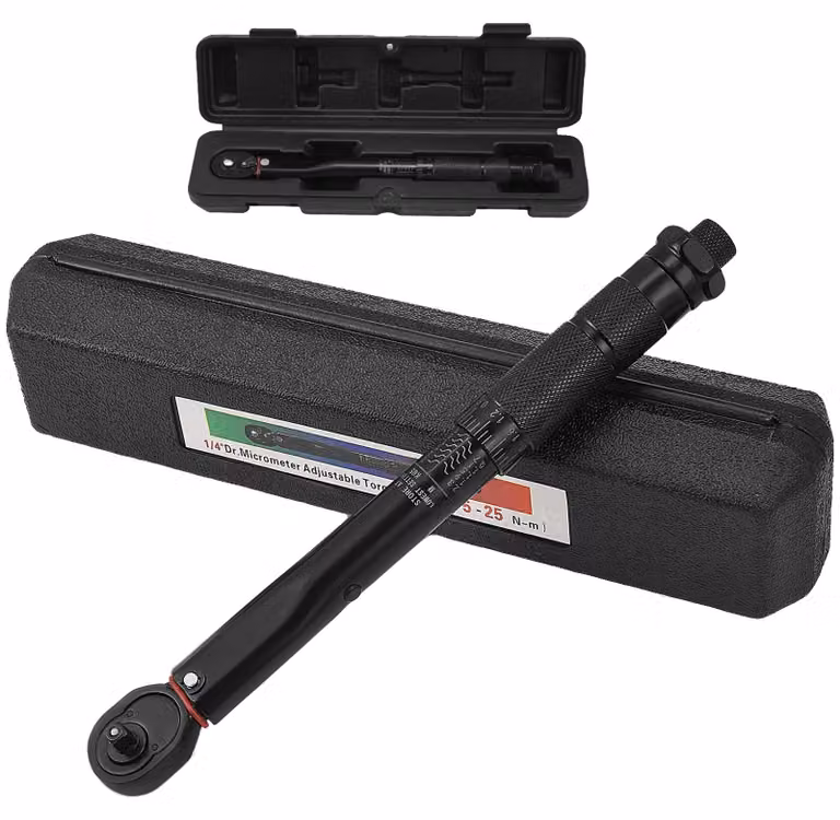 Chiave dinamometrica, range 19-110 Nm, testa a cricchetto a 72 denti, colore nero