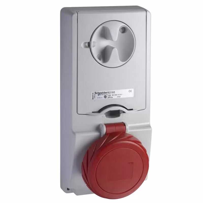 Presa da incasso con blocco di sicurezza Schneider Electric, 16 A, 3 poli + terra, 380-415 V CA, IP65 82185
