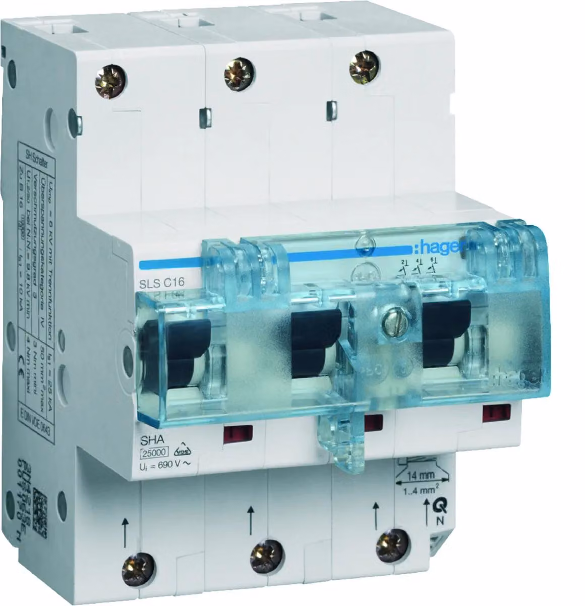 Hager HTN316C, 230 - 400 V