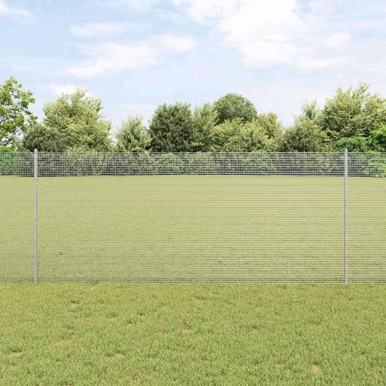 Maison Exclusive - Recinzione con Posto Argento 1 x 25 m Acciaio