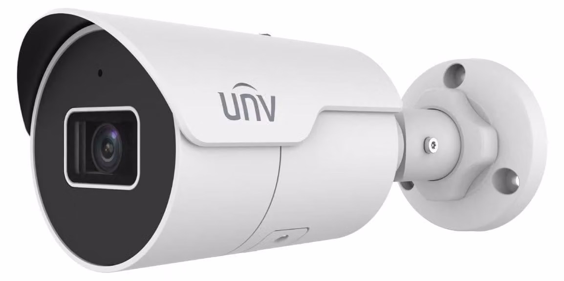 UNIVIEW Telecamera IP per esterni 5MPx bullet, 110°, Smart IR 50 m, analisi uomo/veicolo