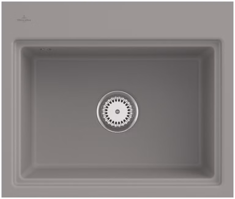 Lavello da cucina Villeroy&Boch, lavello da cucina Subway Style 60 S piatto Fossil 580x490mm, larghezza base 60cm