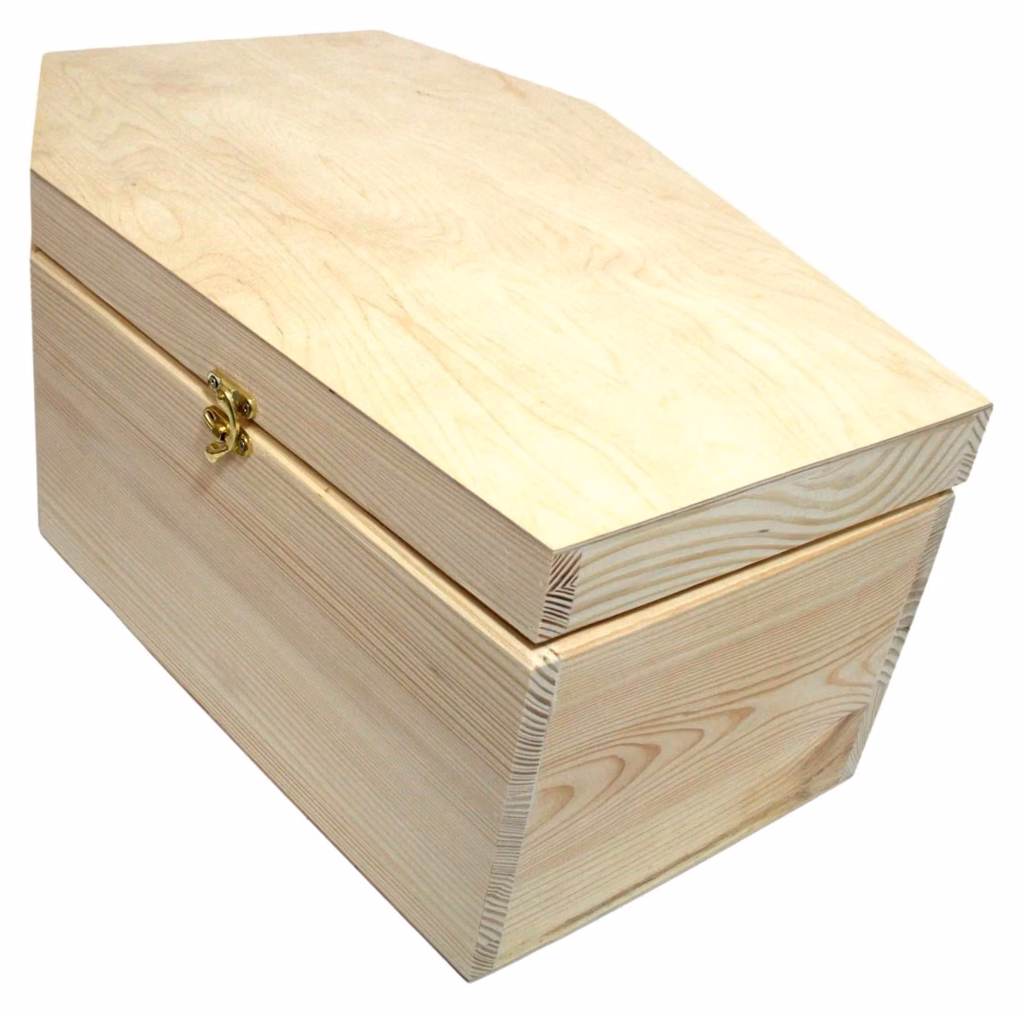 Cassa in legno naturale, 58,5 x 40 x 25 cm, 1 pezzo, contenitore per la cucina