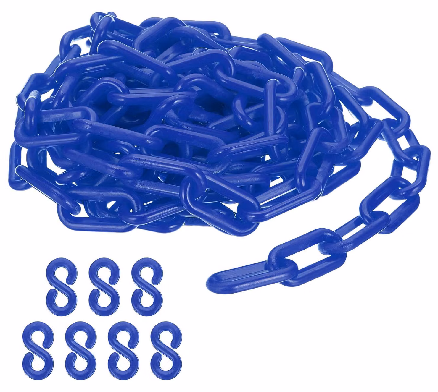 Catena in plastica, lunghezza 5 metri, diametro 8 mm, barriera di sicurezza, per il controllo di folle