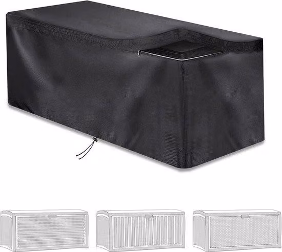 Copertura protettiva per cassonetto da giardino - resistente alle intemperie - 1 pezzo - tessuto Oxford 420D - 132 x 71 x 67 cm