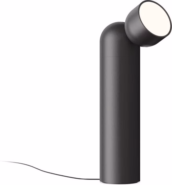 Piantana LED Vibia Plusminus Solo nera con luce calda regolabile
