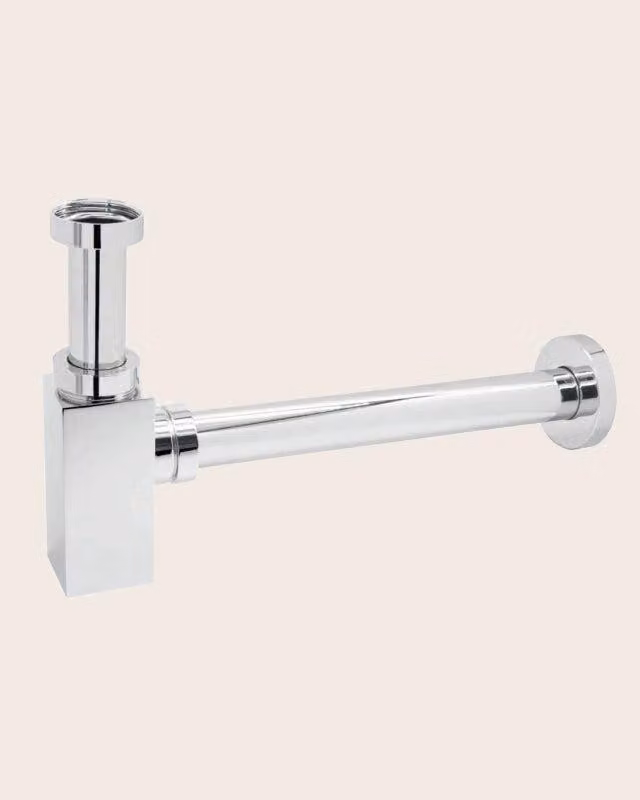 Sifone lavabo telescopico quadro ECO 1/4 Cromo