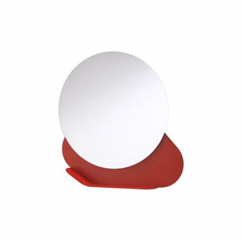 Specchiera tonda da parete con mensola Nuvola Meme Design