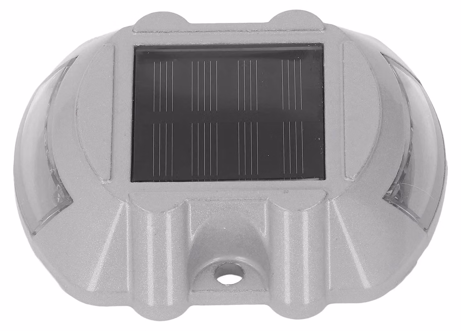 Lampada da esterno solare, 12 LED, alluminio pressofuso, colore rosso, grado di protezione IP68, confezione singola.