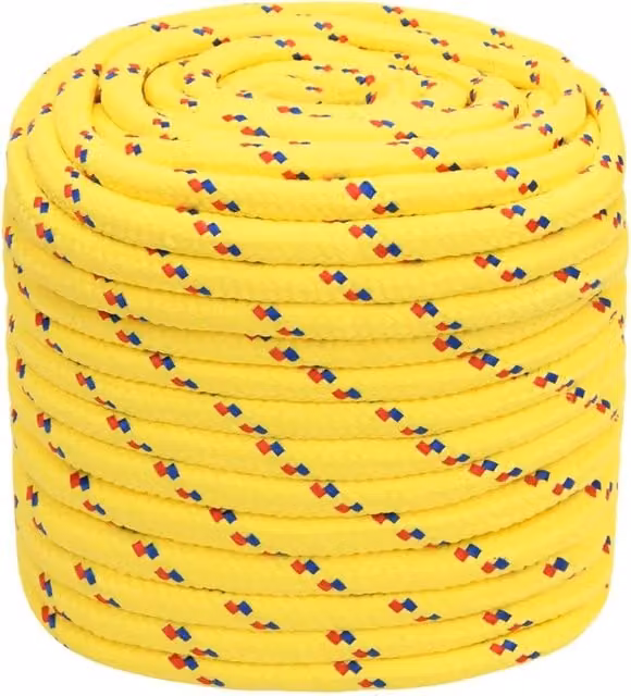 Corda in polipropilene gialla per barca DESIGN IN, diametro 16 mm, lunghezza 250 m